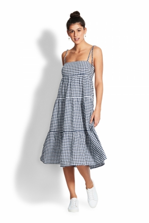 Ally Gingham BLUE