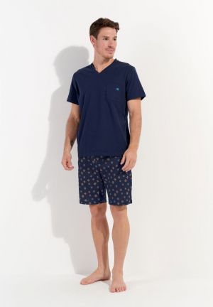 Mandala Navy print